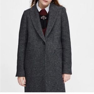 Wool Herringbone Coat